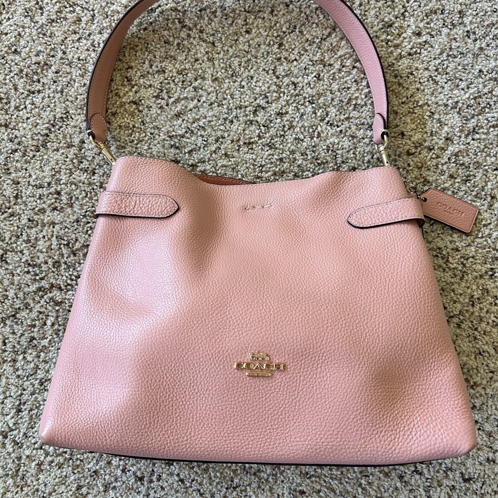 Coach Blush Pink Leather Shoulder Bag